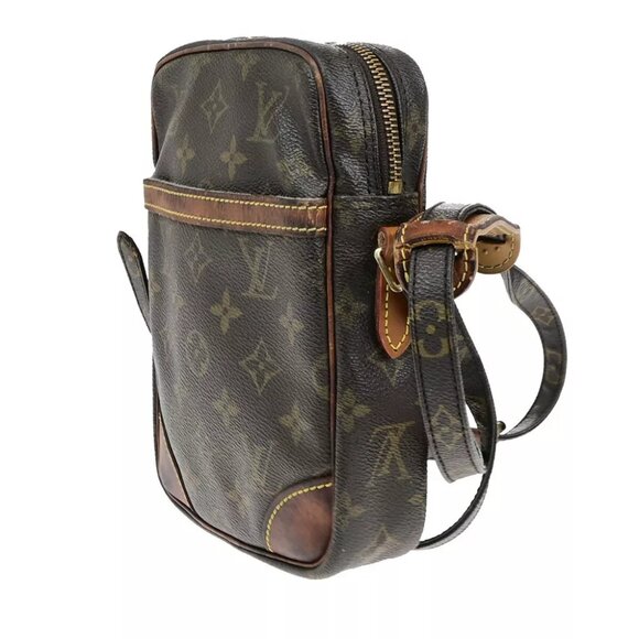LOUIS VUITTON Danube Shoulder Bag Monogram Leather Brown France M45266 61YF386 - Picture 2 of 15